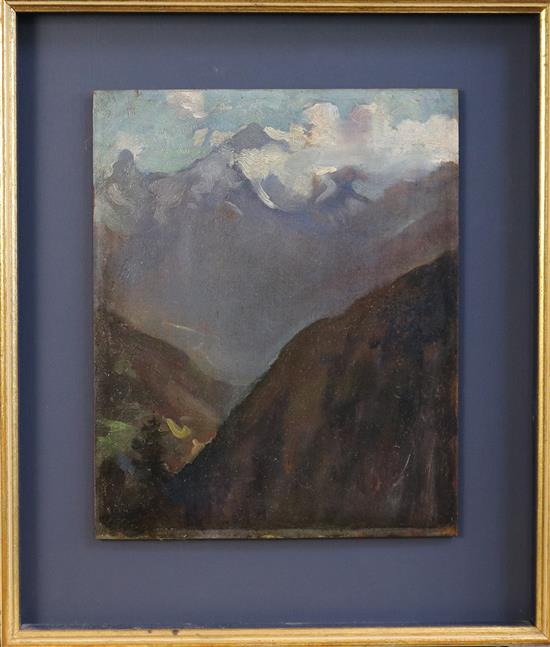 John da Costa (1876-1931) Alpine landscapes 12 x 10in.